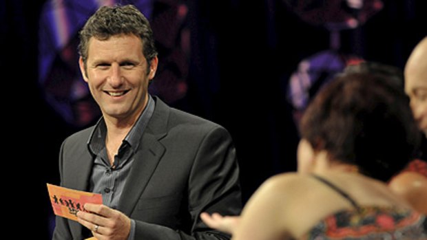 Quips and giggles ... Spicks and Specks host Adam Hills.