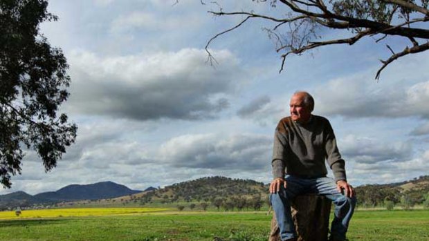 Independent member for New England Tony Windsor on his Werris Creek property near Tamworth: ‘‘Loyalty in politics is just death,’’ he says.