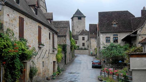 Close quarters: The main street in Autoire in south-western France, billed as one of the country's most beautiful villages.