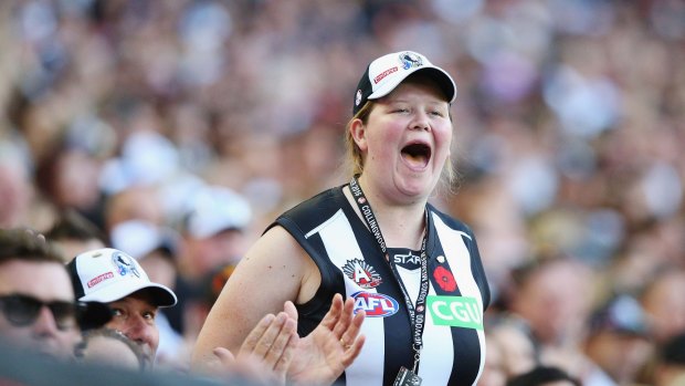 Collingwood fans enjoyed a pleasant afternoon.