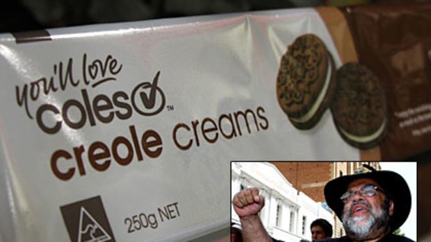 The name of Coles' Creole Creams have come under fire from UQ academic Sam Watson (inset).