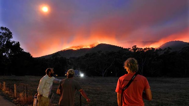 Fire in the Bungalow Spur behind Harriettville.