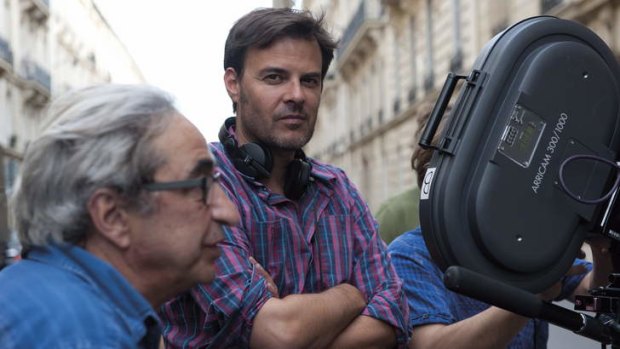 Francois Ozon on the set of his film <i>Young & Beautiful</i>.