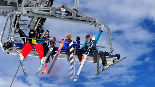 A ski lift at Perisher. The resort has been found responsible for injuries caused to a woman by one of their chairs.