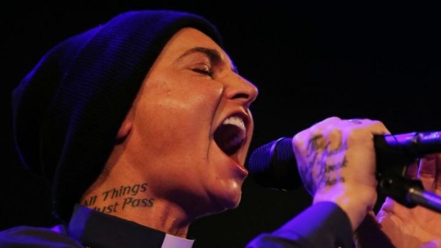 Irish superstar Sinead O'Connor takes the festival stage.