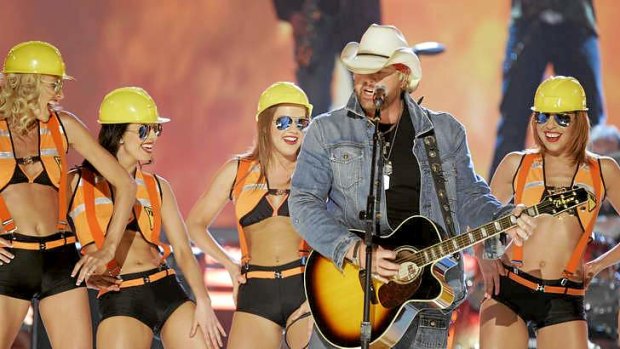 Toby Keith performs at the 42nd Annual Academy of Country Music Awards in 2007 in Las Vegas.