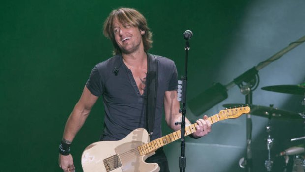 My way on the highway ... country music star Keith Urban.