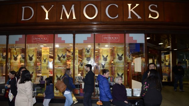 People gather for the release of the new Harry Potter book, <em>Harry Potter and the Cursed Child</em>, at Dymocks in Sydney. 