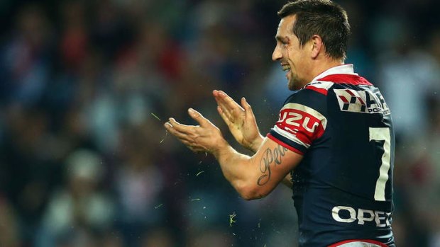 Clubbing together: The Roosters have rallied around much maligned NSW Origin halfback Mitchell Pearce.
