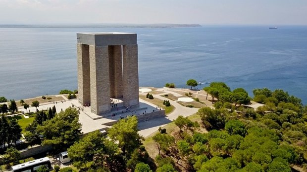 Canakkale Martyrs Monument in Gallipoli.