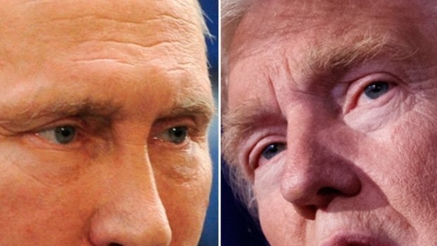 Co-operation: Vladimir Putin and Donald Trump.