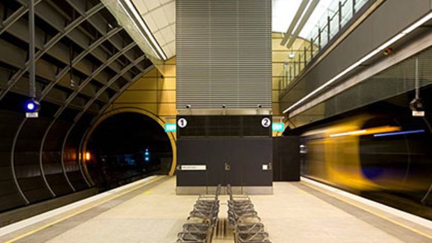 What the inside of one of Brisbane's new "tube" stations might look like.