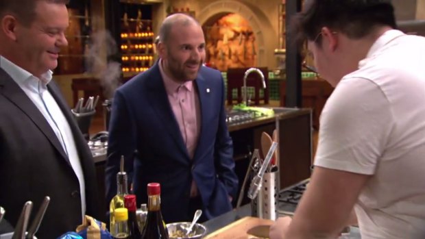 George Calombaris can't believe Bryan's new skills,