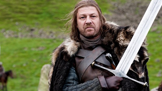 Sean Bean in a scene from <i>Game of Thrones</i>.