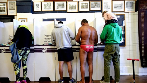 Fairfax photographer Edwina Pickles' humorous observation of an election day polling booth in Bondi has made the semi-final of the Moran Contemporary Photography Prize.