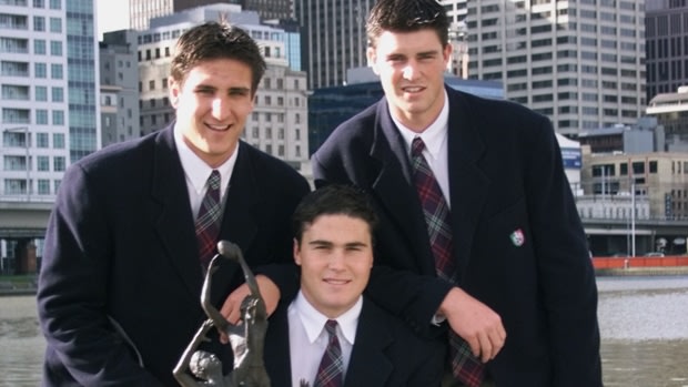 Matthew Pavlich, Paul Hasleby and Leigh Brown were drafted by the Dockers in 1999.