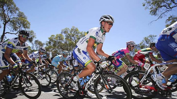 Australian Anthony Giacoppo during the 135km first stage of Tour Down Under.