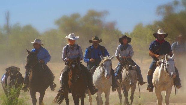 Drover's run ... on the Harry Redford Cattle Drive in western Queensland's Aramac,