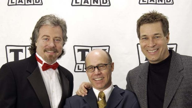 Band of brothers ... Don Grady, far right, with his co-stars Barry and Stanley Livingston.