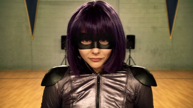 Chloe Moretz in <i>Kick-Ass 2</i>.