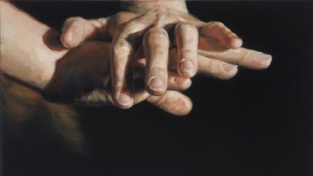 Celeste Chandler depicts hands in various modes of entwinement.