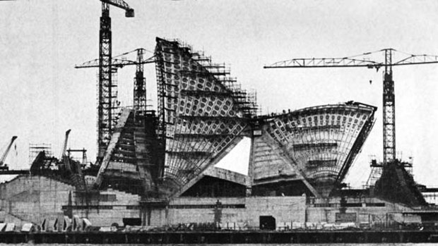 Opera House construction in 1965.
