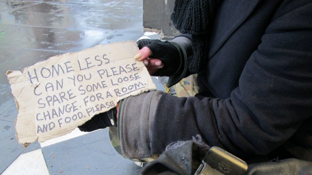 Malcolm Turnbull gave Peter $5 on the street in Melbourne on Wednesday.