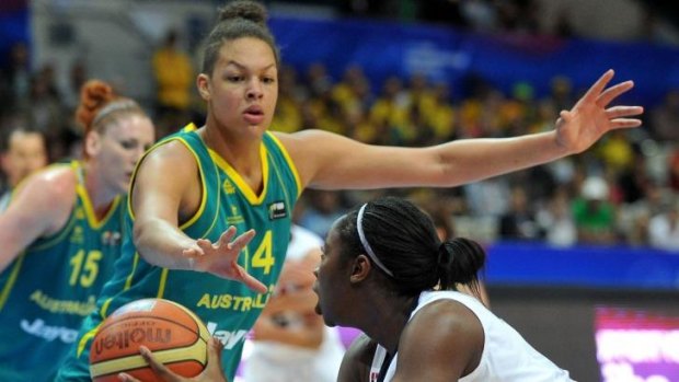 Out for a long spell: Opals centre Liz Cambage.