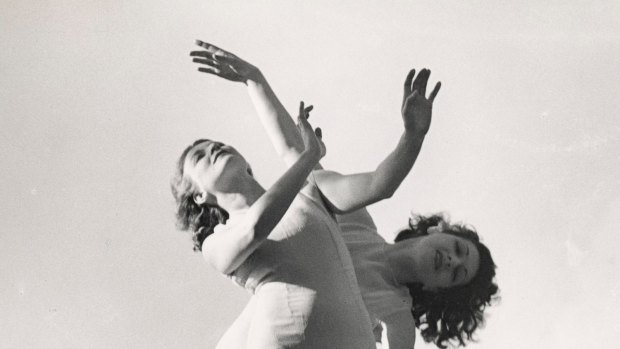 <i>Ballet (Emmy Towsey and Evelyn Ippen, Bodenweiser Dancers performing Waterlilies)</i> by Max Dupain, 1937.