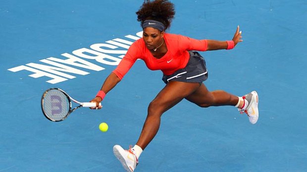 Ruthless first-round display: Serena Williams.