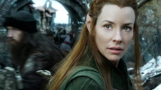 Love interest: Evangeline Lilly plays  Tauriel in <i>The Hobbit: The Battle of the Five Armies</i>.