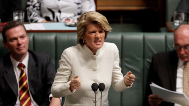 "There will be a time when a parliamentary investigation would be absolutely necessary, maybe even a higher form of inquiry" ... Julie Bishop.