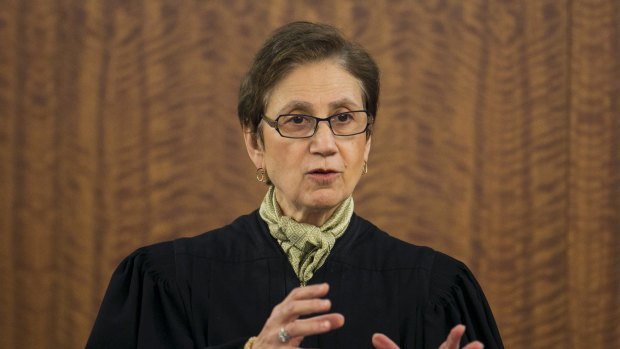 Judge Susan Garsh instructs the jury before they resume deliberations during the murder trial for former New England Patriots NFL football player Aaron Hernandez.