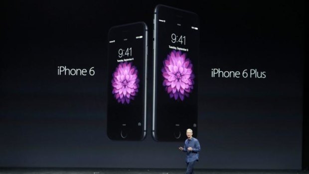 Apple CEO Tim Cook introduces the new iPhone 6 and iPhone 6 Plus.