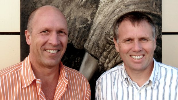 Gour Lentell (left) with biNu co-founder Dave Turner.