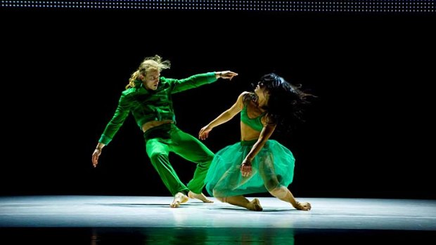Sublime madness: Dancers rehearse for the fiercely physical <em>G</em>.