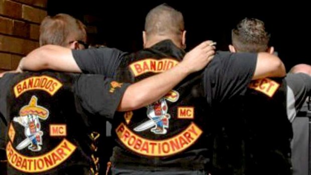 Members of the Bandidos, one of the bikie gangs Queensland has come down hard on.