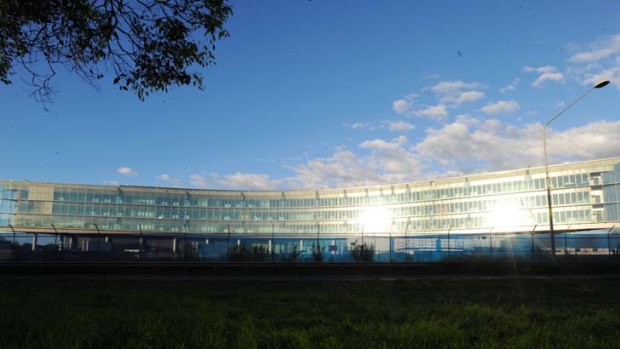 Spy central ... ASIO's unfinished central office.