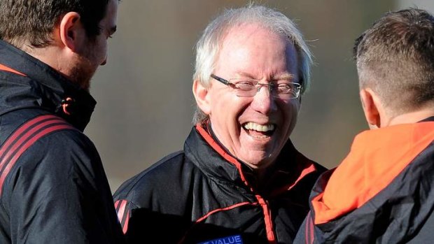 Strong support: Essendon doctor Bruce Reid on Wednesday.