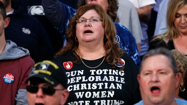 Supporters of Republican presidential candidate Donald Trump.