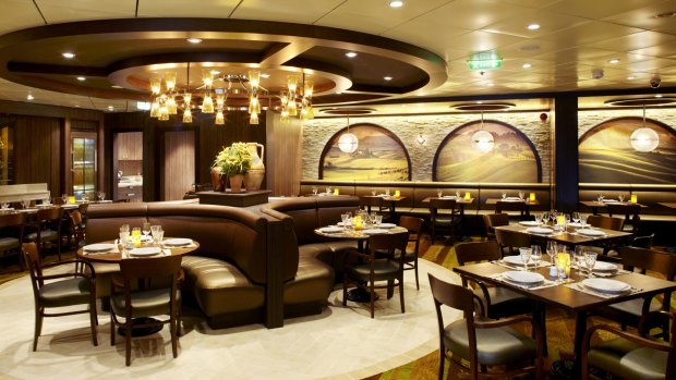 Italian trattoria Giovanni's Table is the best of an excellent bunch aboard Voyager of the Seas.
