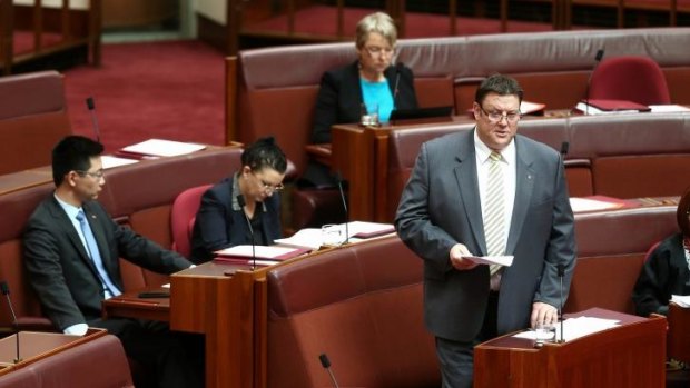 Senator Glenn Lazarus says launching the inquiry into the Queensland government was "something I had to do".