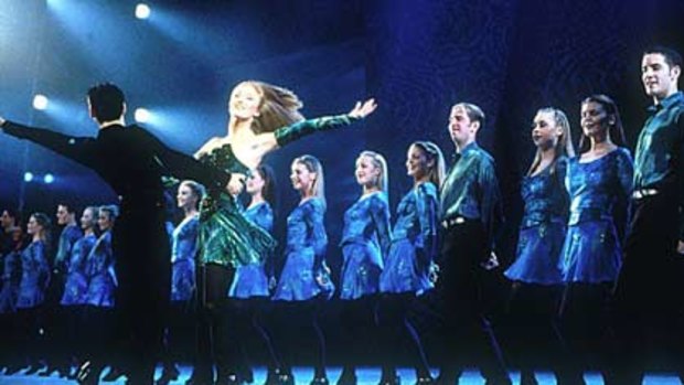 Dancers perform with Irish energy for the farewell tour of Riverdance.