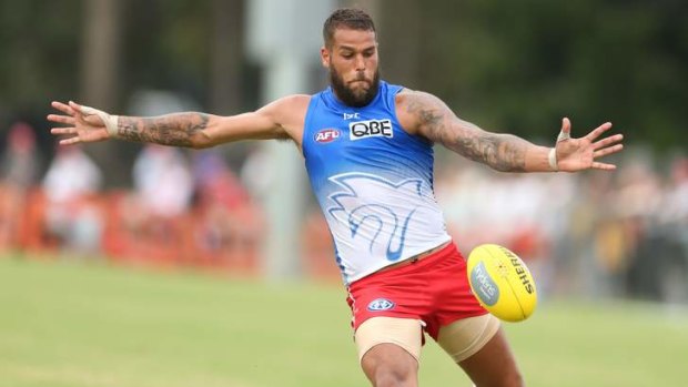 Swanning it: Lance Franklin can live in the style to which he has become accustomed.