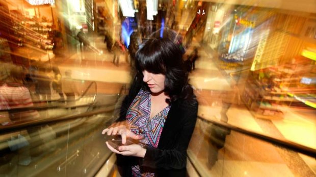 Heads down ... getting lost in large shopping centres could soon be a thing of the past.