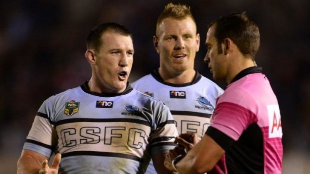 Big fish: Sharks skipper Paul Gallen (left) and Luke Lewis have missed large chunks of the season because of injury.