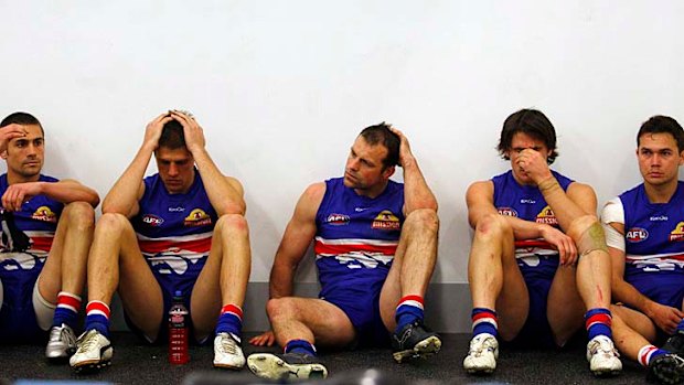 Bulldogs players come to terms with losing the 2010 preliminary final against St Kilda.