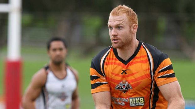 Surprise package ... Wests Tigers' rangy prop Keith Galloway has made the NSW Origin fraternity.