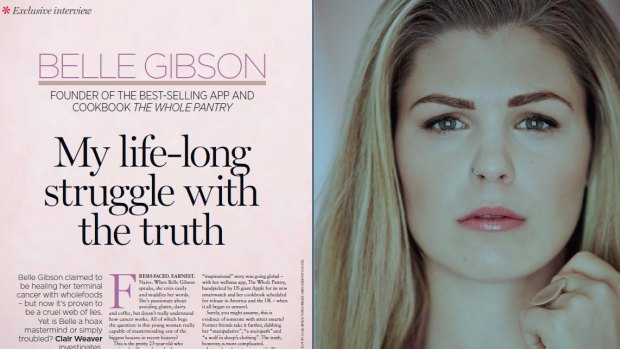 Belle Gibson's interview in The Women's Weekly sparked an online backlash.