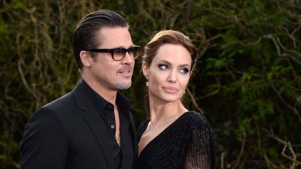 Dynamic duo: Brad Pitt and Angelina Jolie at Kensington Palace in May this year.